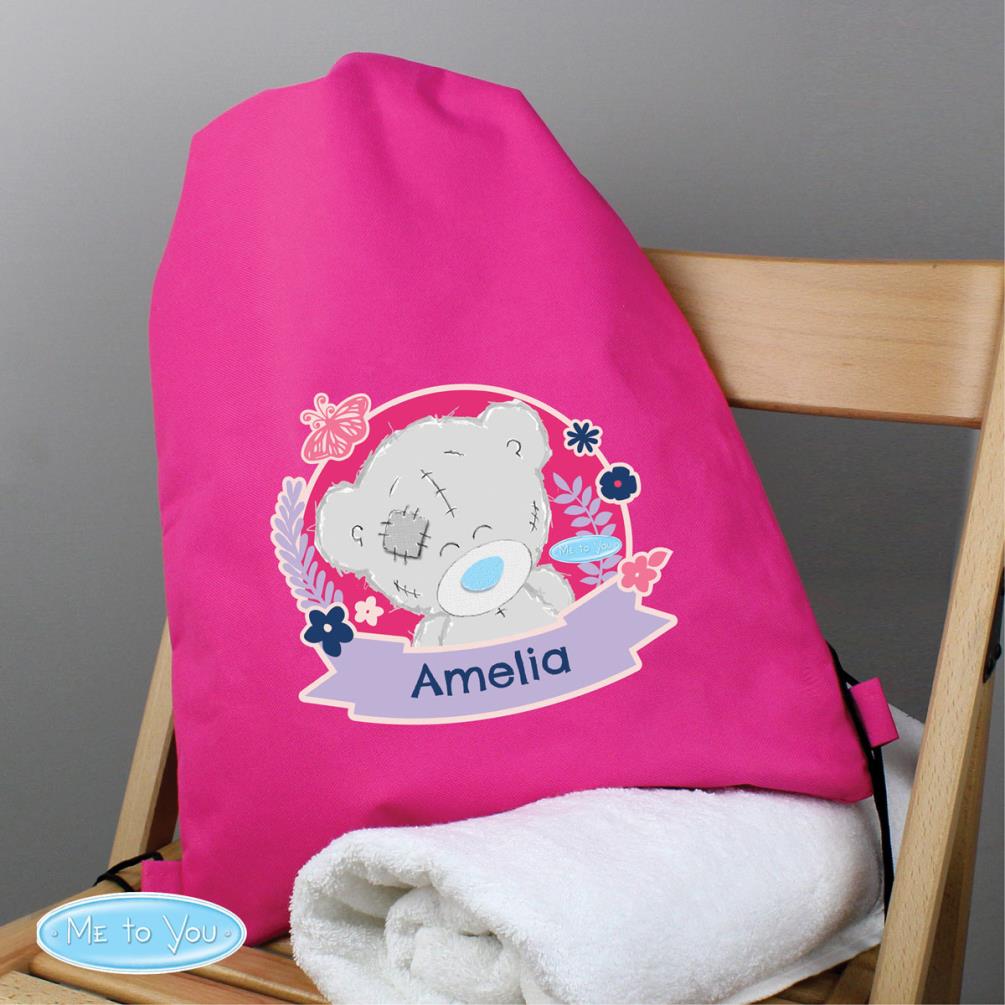 Personalised Me to You Bear Pink Swim & Kit Bag Extra Image 2
